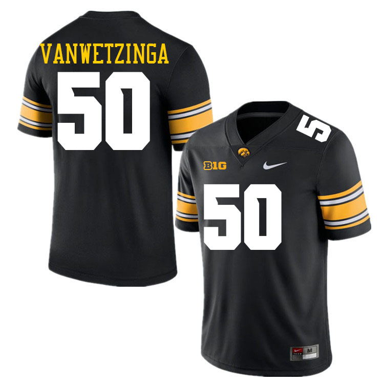 Joey VanWetzinga Iowa Jersey,University Of Iowa Hawkeyes Fotoball Uniforms,Jersey,Gears-Black